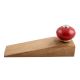 Red Round Ceramic Wooden Door Stopper